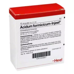 ACIDUM FORMICICUM INJEEL Ampuller, 10 stk