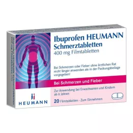 IBUPROFEN Heumann Smertetabletter 400 mg, 20 stk