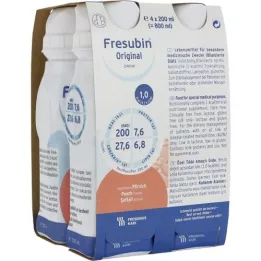 FRESUBIN ORIGINAL DRINK Peach drikkedunk, 4X200 ml