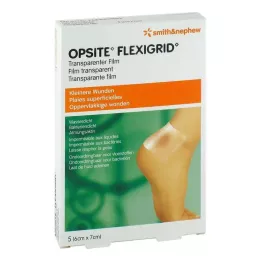 OPSITE Flexigrid transp. sårforbinding 6x7 cm steril, 5 stk