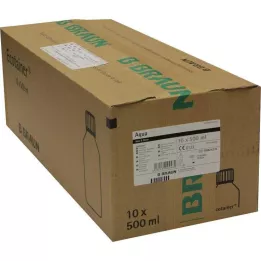 AQUA B.Braun skylleopløsning plastflaske, 10X500 ml