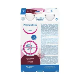 PROVIDE Xtra Drink Cherry drikkeflaske, 4X200 ml