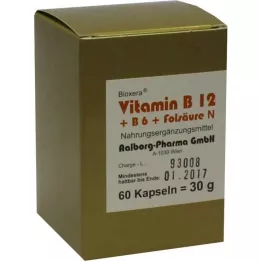 VITAMIN B12+B6+Folsyre Complex N Kapsler, 60 stk