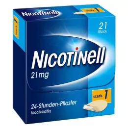 NICOTINELL 21 mg/24-timers plaster 52,5 mg, 21 stk