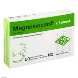 MAGNESIOCARD 7,5 mmol brusetabletter, 50 stk