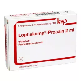 LOPHAKOMP Procaine 2 ml injektionsopløsning, 5X2 ml