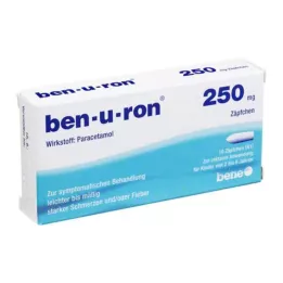 BEN-U-RON 250 mg stikpiller, 10 stk