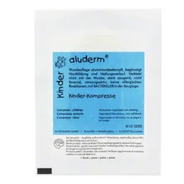 Aluderm børnekompresser 4x, 1 stk