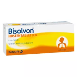 BISOLVON Hostetabletter 8 mg, 50 stk
