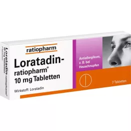 LORATADIN-ratiopharm 10 mg tabletter, 7 stk