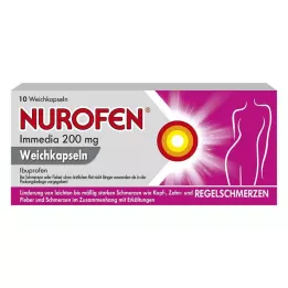 NUROFEN Immedia 200 mg bløde kapsler, 10 stk
