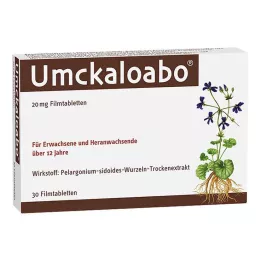 UMCKALOABO 20 mg filmovertrukne tabletter, 30 stk