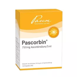 PASCORBIN Ampuller til injektionsopløsning, 10X5 ml