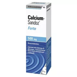 CALCIUM SANDOZ forte brusetabletter, 20 stk