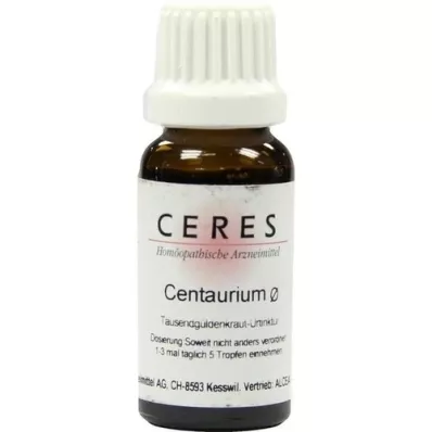 CERES Centaurium modertinktur, 20 ml CERES Centaurium modertinktur, 20 ml