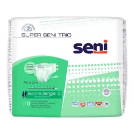 SUPER SENI Trio inkontinensbukser str. 4 XL, 10 stk