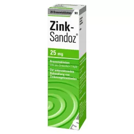 ZINK SANDOZ Brusetabletter, 20 stk
