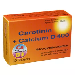 CAROTININ+Calcium D 400 kapsler, 30 stk