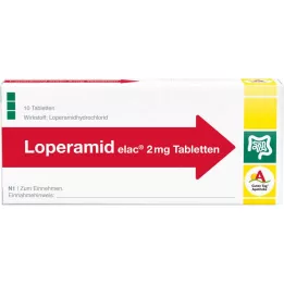 LOPERAMID elac 2 mg tabletter, 10 stk