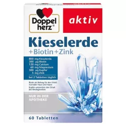 DOPPELHERZ Silica+Biotin+Zinktabletter, 60 stk