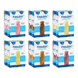 FRESUBIN ENERGY Fiber DRINK Drikkeflasker i blandet karton 6X4X200 ml