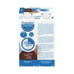 FRESUBIN 2 kcal Fiber DRINK Chokolade drikkeflaske, 24X200 ml