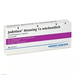JODETTEN Henning 1x ugentlige tabletter, 28 stk