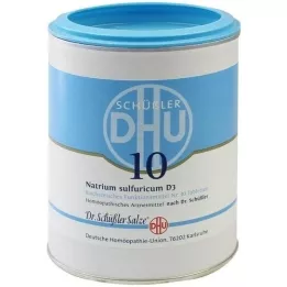 BIOCHEMIE DHU 10 Natrum sulfuricum D 3 tabletter, 1000 stk