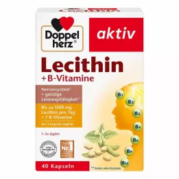 DOPPELHERZ Lecithin+B-Vitaminkapsler, 40 stk