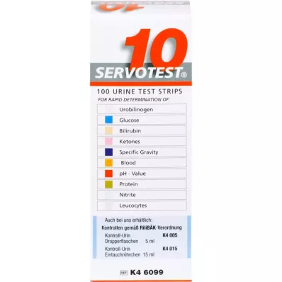 SERVO 10 teststrimler, 100 stk