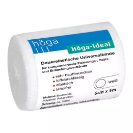 HÖGA-IDEAL Bandage 6 cmx5 m hvid, 1 stk