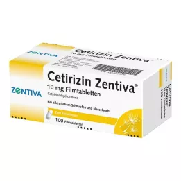 CETIRIZIN Zentiva 10 mg filmovertrukne tabletter, 100 stk
