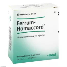 FERRUM HOMACCORD Ampuller, 10 stk
