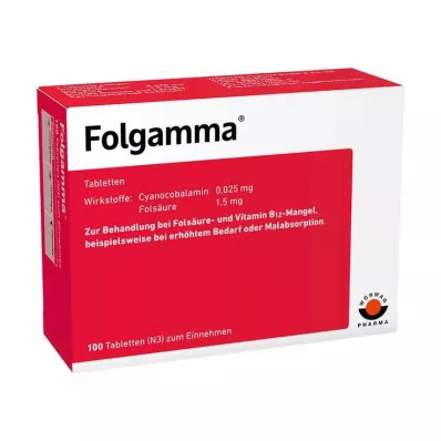 FOLGAMMA Tabletter, 100 stk