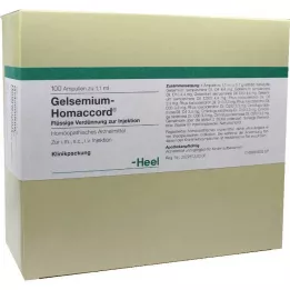 GELSEMIUM HOMACCORD Ampuller, 100 stk
