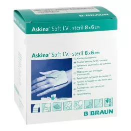 ASKINA Blød I.V sårbandage 6x8 cm, 50 stk