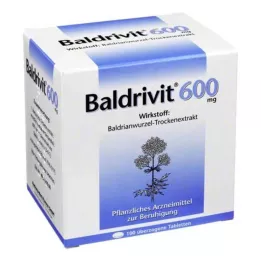 BALDRIVIT 600 mg dækkede tabletter, 100 timer