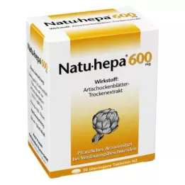 NATU HEPA 600 mg dækkede tabletter, 50 timer