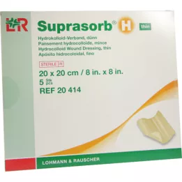 SUPRASORB H Hydrocoll.Verb.tynd 20x20 cm, 5 stk