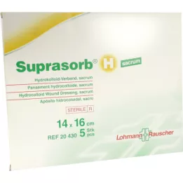 SUPRASORB H Hydrocoll.Verb.sacrum 14x16 cm, 5 stk