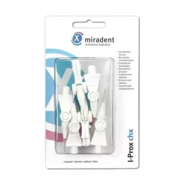 MIRADENT Interdentalbørste I-Prox CHX fin hvid, 6 stk