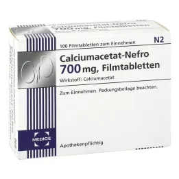 CALCIUMACETAT NEFRO 700 mg filmovertrukne tabletter, 100 stk