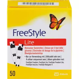 FREESTYLE Lite teststrimler uden kodning, 50 timer