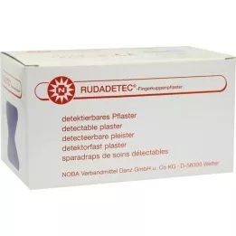 RUDADETEC påviselig fingerspidsgips blå, 100 stk
