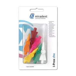 MIRADENT Interdentalbørste I-Prox CHX assorteret, 6 stk