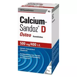 CALCIUM SANDOZ D Osteo 500 mg/400, dvs. Kautabl., 120 st