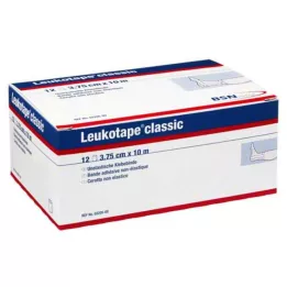 LEUKOTAPE Classic 3,75 cmx10 m hvid, 12 stk