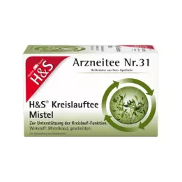 H&S Circulation Tea Mistelten Filterposer, 20X2,0 g