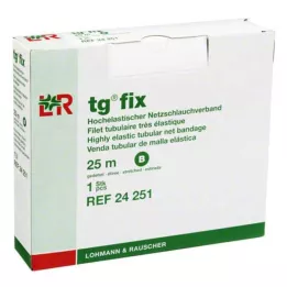 TG fix net bandage B 25 m hvid, 1 stk