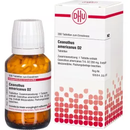 CEANOTHUS AMERICANUS D 2 tabletter, 200 stk